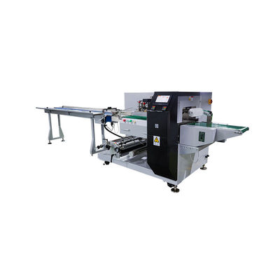 Máquina de embalagem de fluxo horizontal para embalagem de peças com capacidade para 100 sacos por minuto