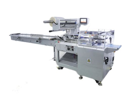 Máquina automática de embalagem de almofadas de 220 V Máquina de embalagem de bolinhos de alimentos congelados