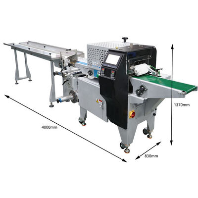 Máquina de embalagem de fluxo para filme de embalagem de PVC PP PS EVA PET PVDC PVC e altura do pacote de 5-35 mm