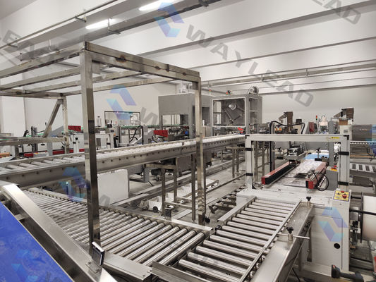 Linha de embalagem elétrica totalmente automática Máquina de desembalagem Princípio de enchimento Pressão