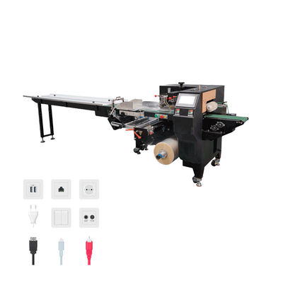 Máquina de embalagem de alimentos 220V/50Hz Máquina de embalagem de rebuçados 30-450 embalagens por minuto