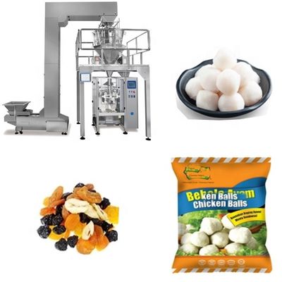 Máquina de embalagem de nozes de controlo PLC para instalações de processamento de snacks SUS304
