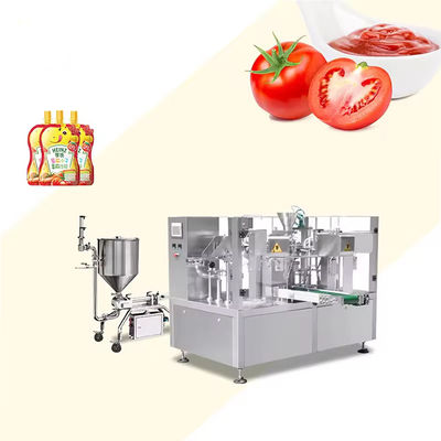 Máquina de vedação de preenchimento de sacos de forma especial pré-fabricada para saquete de mel líquido de suco de gel energético