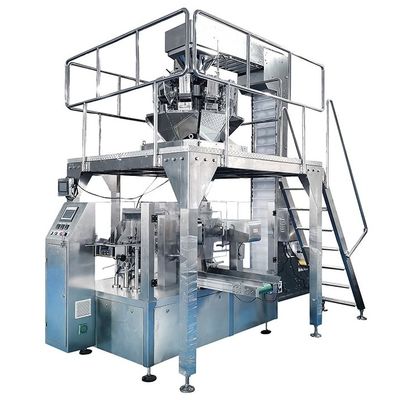 Máquina de Embalagem de Sachês Inteligente 3 Sachês Por Segundo Precisão de ±0.1g Corpo em Aço Inoxidável 304